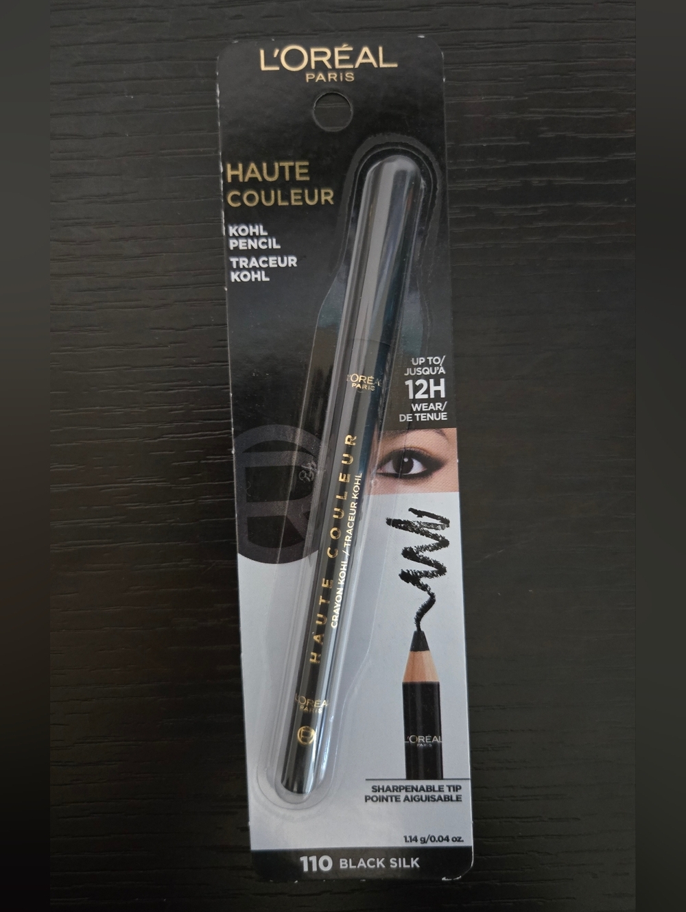 New L'Oreal Haute Couleur Kohl Eye Pencil - Black